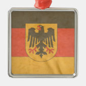 旗ドイツの紋章付き外衣 メタルオーナメント (正面)