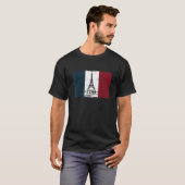 旗フランスのヴィンテージバスティーユ日2019パリ1789 f tシャツ (正面フル)