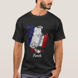 旗フランスの Tシャツ