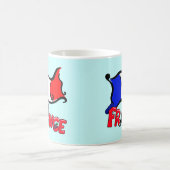 旗プロダクトが付いているフランス コーヒーマグカップ (中央)