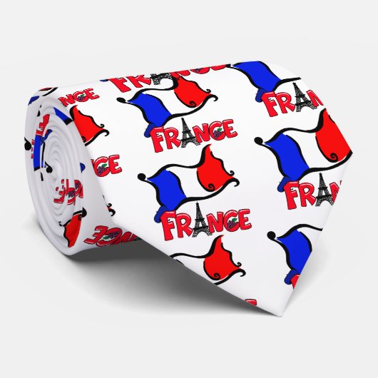 旗プロダクトが付いているフランス ネクタイ (ロール)