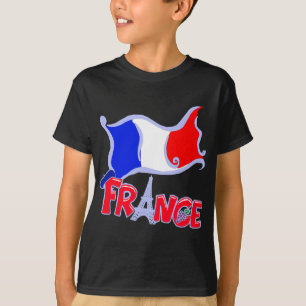 旗プロダクトが付いているフランス Tシャツ
