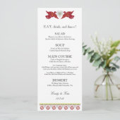 旗メニューカードを結婚している仲の良い恋人同士 メニュー (スタンド正面)