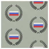 旗ロシアの ファブリック (クローズアップ)