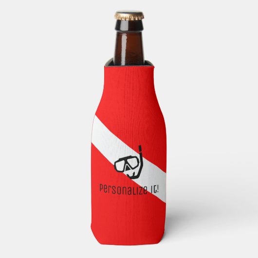 旗付きダイビングマスク ボトルクーラー (ボトル正面)