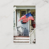 旗付きポーチ及びウィッカーチェア 名刺 (裏面)