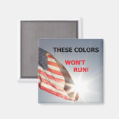 旗付きマグネットと「この色は消走える」 マグネット (正面/裏面)