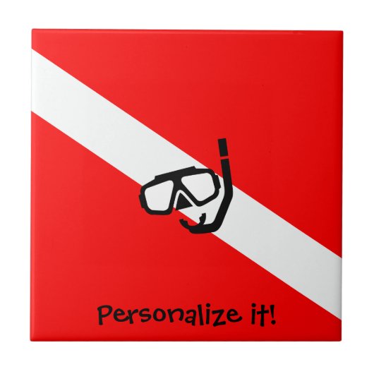 旗付き飛び込みマスク タイル (正面)