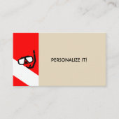 旗付き飛び込みマスク 名刺 (正面)