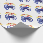 旗及び大砲 ラッピングペーパー (角)