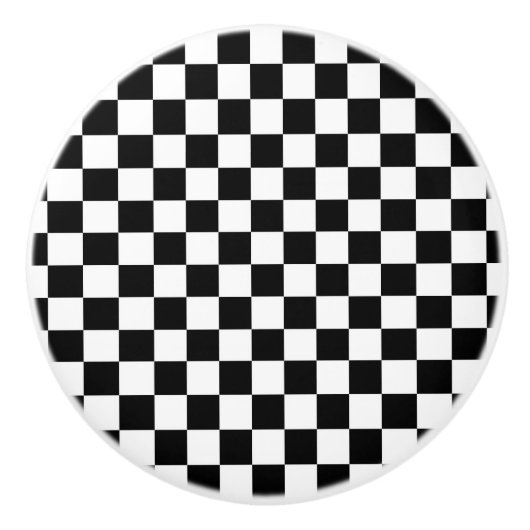 旗市松模様に セラミックノブ (正面)