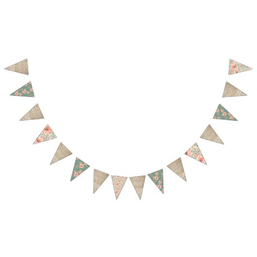 旗布は旗|のヴィンテージの花柄の物語の本に印を付けます バンティングフラッグ (全)