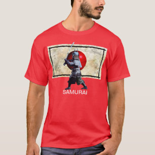 旗日本のとサムライアートシャツ Tシャツ