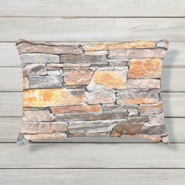 旗石 |自然石パターン |レンガ アウトドアクッション