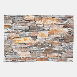 旗石 |自然石パターン |レンガ キッチンタオル