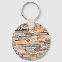 旗石 |自然石パターン |レンガ キーホルダー