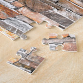 旗石 |自然石パターン |レンガ ジグソーパズル (側面)