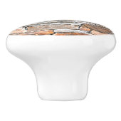 旗石 |自然石パターン |レンガ セラミックノブ (側面)