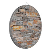 旗石 |自然石パターン |レンガ ダーツボード (正面左)