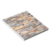 旗石 |自然石パターン |レンガ ノートパッド (アングル)