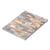 旗石 |自然石パターン |レンガ ノートパッド (回転)