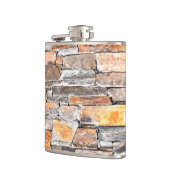 旗石 |自然石パターン |レンガ フラスク (左)