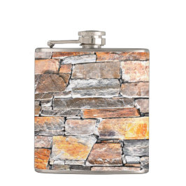 旗石 |自然石パターン |レンガ フラスク