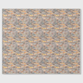 旗石 |自然石パターン |レンガ ラッピングペーパー (フラット)