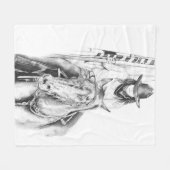 旗艦船 フリースブランケット (正面(横))