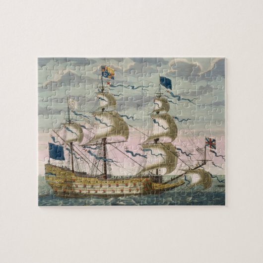 (旗艦)英国の艦隊、飛行の王室の ジグソーパズル (横)