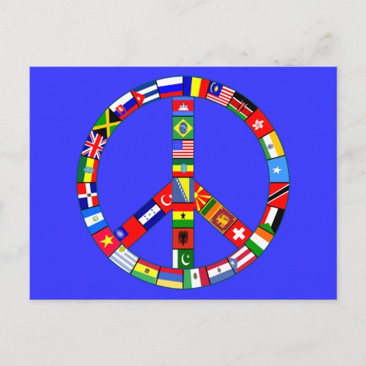 旗製品の平和のサイン ポストカード (正面)