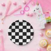 "旗"の紙皿市松模様にしました ペーパープレート (パーティー)