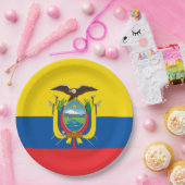 旗: エクアドル ペーパープレート (パーティー)