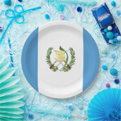 旗: グアテマラ ペーパープレート (パーティー)