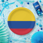 旗: コロンビア ペーパープレート (パーティー)