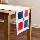 旗: ドミニカ共和国 ショートテーブルランナー (インサイチュ)