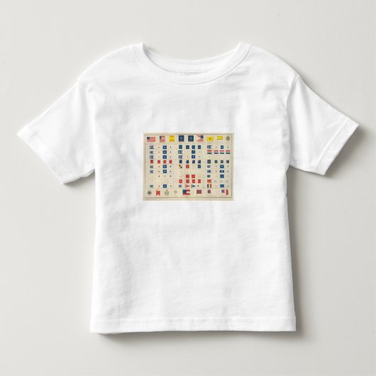 旗、バッジ、等 トドラーTシャツ (正面)