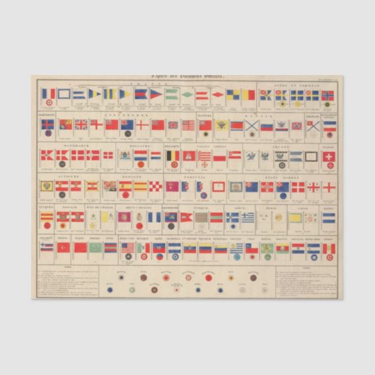 旗、バッジ 薄葉紙 (正面)