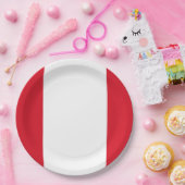 旗: ペルー ペーパープレート (パーティー)