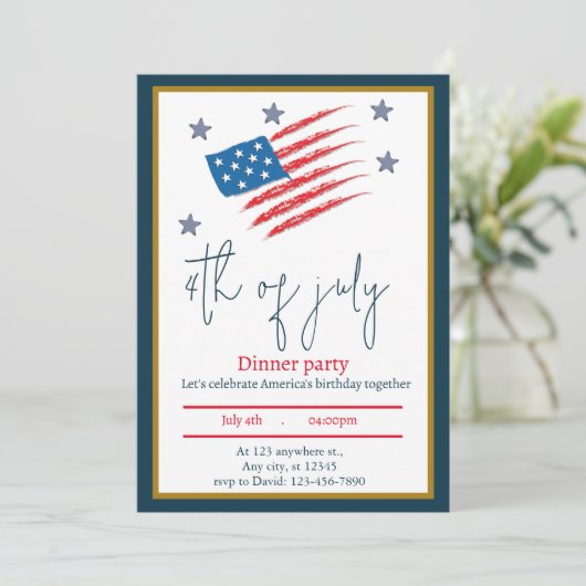 旗 Patriot Party 招待状 (スタンド正面)