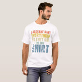 既おもしろいにすべてを持っている人に向かって頑張る Tシャツ (正面フル)