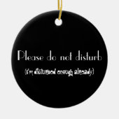 (既に妨げられる)ドアのこつを妨げないで下さい セラミックオーナメント (正面)