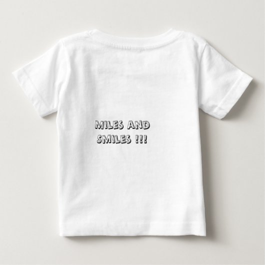 既に常客のマイルを集めること! ベビーTシャツ (裏面)