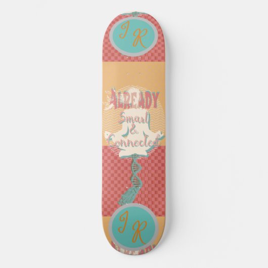 既に接続頭が切れる済み – イニシャル可能 スケートボード (正面)