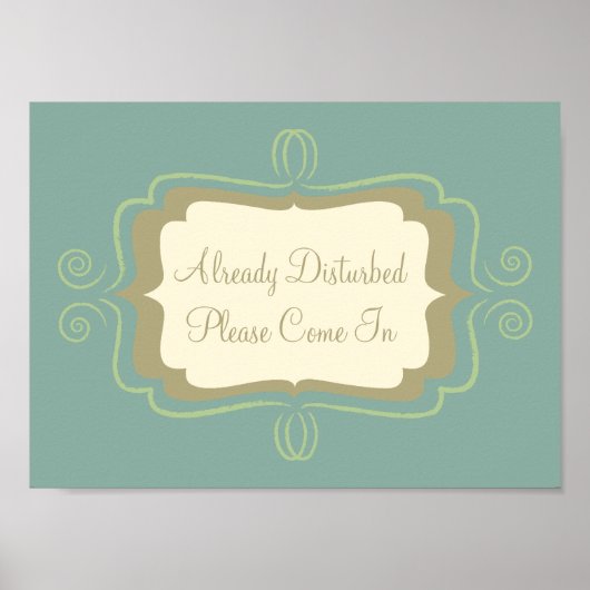 既に邪魔され来ている ポスター (正面)