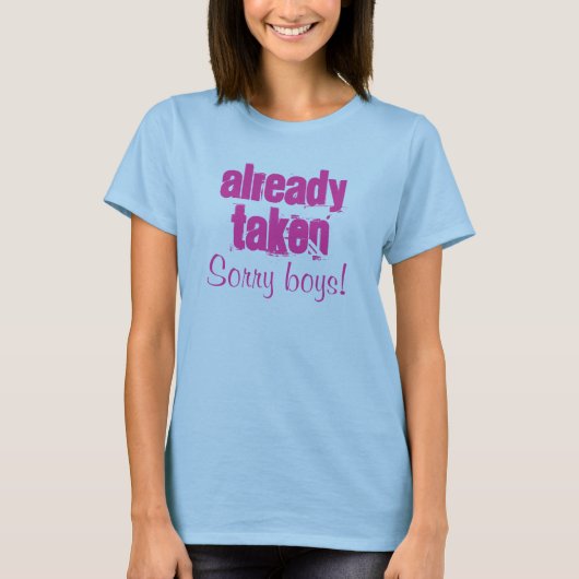 既に"取られる女性" Tシャツ (正面)