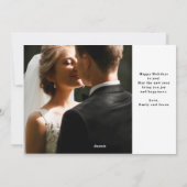 既婚で輝く|ローズゴールドスクリプトツー写真 シーズンカード (裏面)