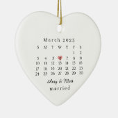 既婚 オーナメント 結婚 贈り物 結婚式 日付 (右)