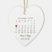 既婚 オーナメント 結婚 贈り物 結婚日 (左)