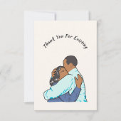 既存のカップルのラブグリーティングカードに感謝 サンキューカード (正面)